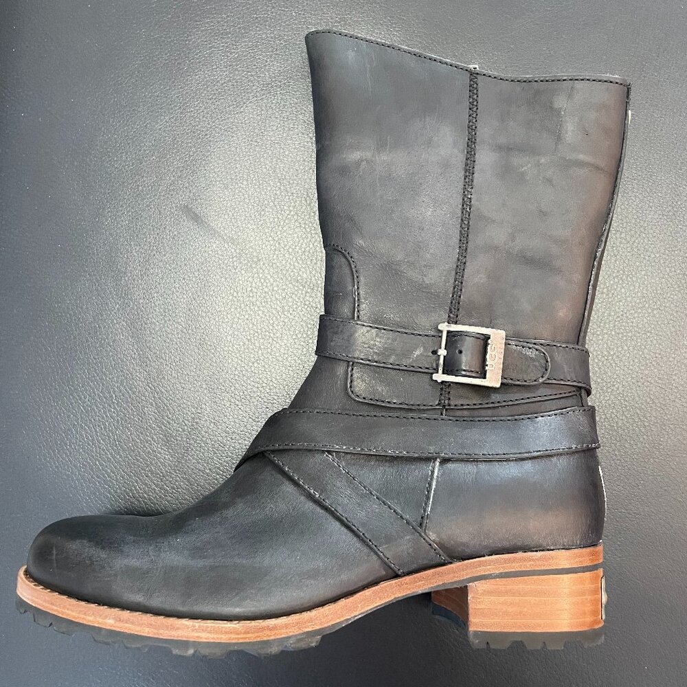 UGG Waverly Women Black Boots 8.5M NIB